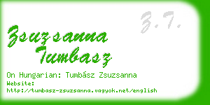 zsuzsanna tumbasz business card